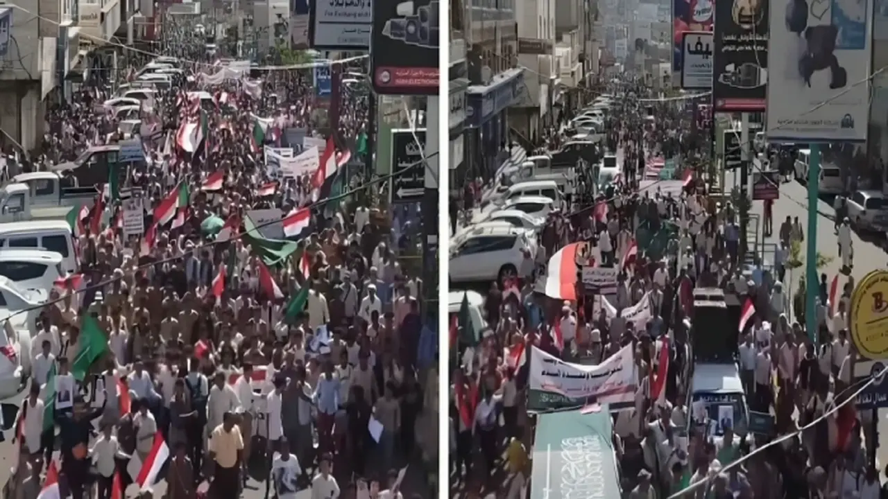 آلاف اليمنيين ينتظمون في مسيرة حاشدة بجدة دعماً للمملكة ضد الهجمات الإيرانية